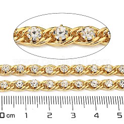 Ottone con catene a maglie di strass&nbsp;AJEW-Z028-02G