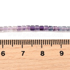 Natürlichen Fluorit Perlen Stränge&nbsp;G-G259-B01-2x2mm