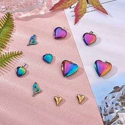 Kit de fabrication de bijoux pendentif coeur&nbsp;DIY-SZ0008-37