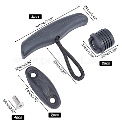 Maniglie per kayak in plastica con corda in nylon e viti in acciaio inossidabile&nbsp;FIND-GA0001-55