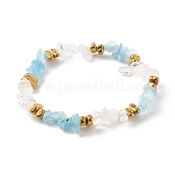 Stretch-Armbänder mit natürlichen gemischten Edelstein-Chips&nbsp;BJEW-JB06332