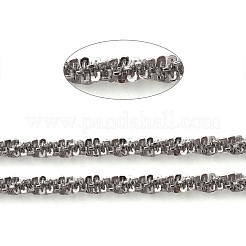 Catene di cavolfiore scintillanti in acciaio inossidabile 304 fatte a mano e resistenti all'ossidazione&nbsp;CHS-L026-03B-P