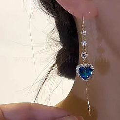 Legierung Strass Ohrfaden&nbsp;FS-WGD80ED-01