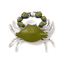 Alliage broche en strass&nbsp;JEWB-K027-01A-AS