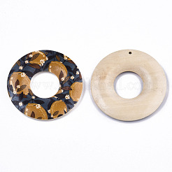 Ciondoli in legno stampato seris di frutta&nbsp;WOOD-S045-105C