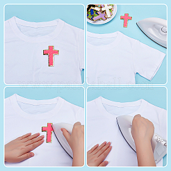 18 Stück Aufnäher im Handtuch-Stickerei-Stil zum Aufbügeln/Aufnähen&nbsp;DIY-WH0504-819