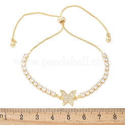 Bracciali scorrevoli regolabili in ottone con conchiglia&nbsp;BJEW-L699-02G