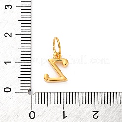 925 ciondolo a forma di lettera in argento sterling con anelli di congiunzione&nbsp;LS-STER-R008-01G-Z