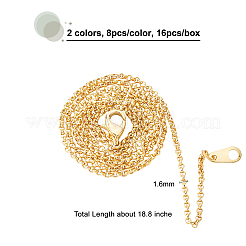 Messingkette bildende Halskette&nbsp;NJEW-FH0001-02