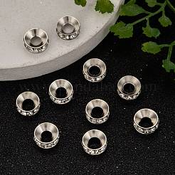 Messing Strass Zwischen perlen&nbsp;RB-A020-9mm-01P