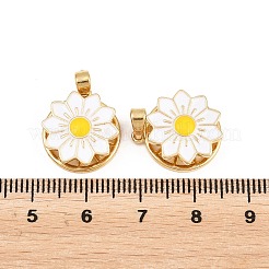 Pendentifs rotatifs en laiton émaillé&nbsp;KK-P320-04A-G