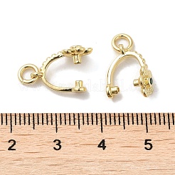 Eispickel-Klemmbügel aus Messing mit Zirkonia&nbsp;KK-Q793-21G