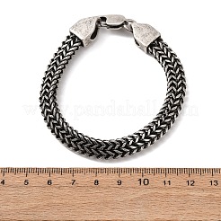 Weizenkettenarmbänder aus 304 Edelstahl für Damen und Herren&nbsp;BJEW-C148-01AS