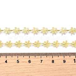 Messing Blume Gliederkette Halsketten&nbsp;NJEW-M108-25G
