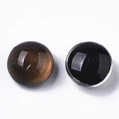 Cabochon di vetro traslucido&nbsp;X-GLAA-T023-03A