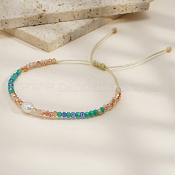 Böhmische handgefertigte Perlenkristallarmbänder&nbsp;LS-AY4302-1