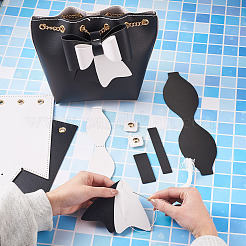 DIY Kunstleder Stricken Häkeln Bowknot Beuteltaschen&nbsp;GN-TAC0001-06B