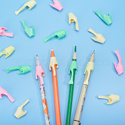 60 pièce de 6 couleurs de poignées de crayon en polyéthylène en forme de poisson pour enfants&nbsp;AJEW-GF0003-35