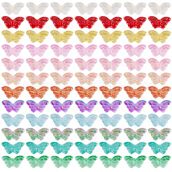 120 Stück 12 Farben transparent gespritzte Glasperlen&nbsp;GLAA-TA0003-86