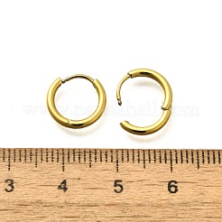 Pendientes de aro de acero inoxidable 304 para mujer&nbsp;EJEW-M068-15K-G