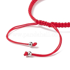Braccialetto di perline intrecciate in resina malocchio&nbsp;BJEW-JB08425-01