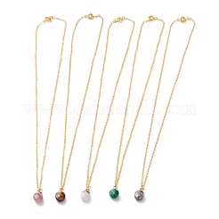 Colliers de pierres précieuses Pendentif naturelles et synthétiques&nbsp;NJEW-JN03228