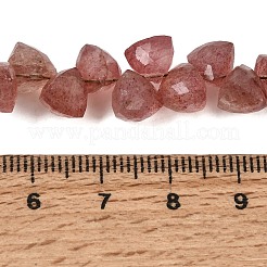 Abalorios de cuarzo natural de fresa hebras&nbsp;GG-CBA7F68-03