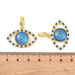 Ciondolo in ottone placcato cremagliera con micro pavé di zirconi cubici&nbsp;KK-H486-20G-03