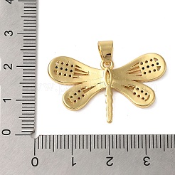 Gestell Messing micro ebnen Zirkonia Anhänger&nbsp;KK-P279-14G