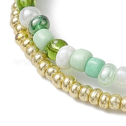 Braccialetti multifilo con perline di vetro&nbsp;BJEW-MZ00135