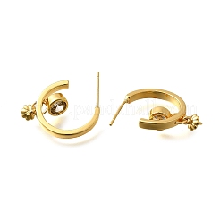 Accessoires de clous d'oreilles en laiton&nbsp;KK-R217-14G