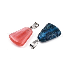 Pendentifs en pierre naturelle & synthétique mixte&nbsp;G-N344-18P