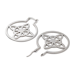 Pendientes de aro de acero inoxidable 304 que no se deslustran&nbsp;EJEW-P271-02C-P
