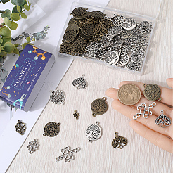 Fascini del connettore della lega di stile tibetano di 100pcs 10 stili&nbsp;FIND-SC0007-87