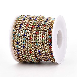 Chaînes strass de fer de tasse&nbsp;CH-T006-04G-02