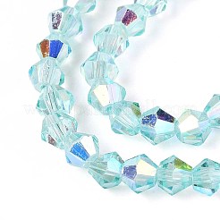 Chapelets de perles en verre transparente  &nbsp;EGLA-N021-4mm-02
