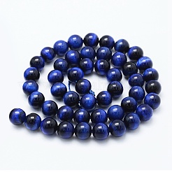 Natürlichen Tigerauge Perlen Stränge&nbsp;G-F561-8mm-B02