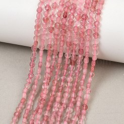 Chapelets de perles aux fraises en quartz naturel&nbsp;GG-NH0007-B02-01