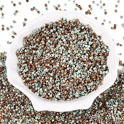 Cuentas de vidrio cilíndricas opacas estilo Picasso&nbsp;SEED-Q039-06A-13