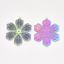Pendentifs en filigrane d'acier inoxydable 304 avec placage ionique (IP)&nbsp;X-STAS-S108-40