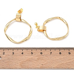 Orecchini pendenti a perno in ottone da donna&nbsp;KK-CBA4112-02G