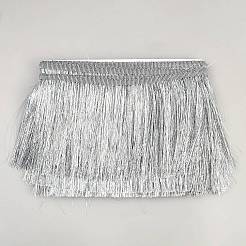 Polyester-Lametta-Quastenbesatz&nbsp;DIY-WH0591-008B