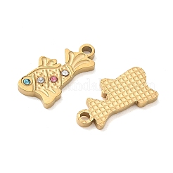Pendentifs en strass en acier inoxydable 304&nbsp;RB-CBA7A56-09G-03