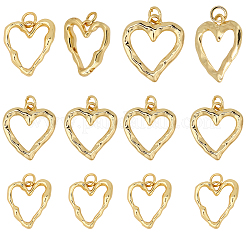 12pcs 2 Arten Messinganhänger&nbsp;KK-SC0007-39