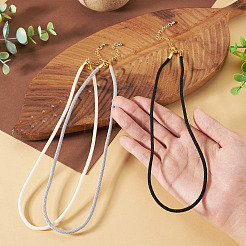 3 Stück 3 Farben 3 mm Nylon Milano Kordel Halskette machen&nbsp;NJEW-TA0001-23