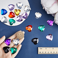160 Stück 8 Farben Acryl-Strass-Cabochons&nbsp;MACR-GF0001-05