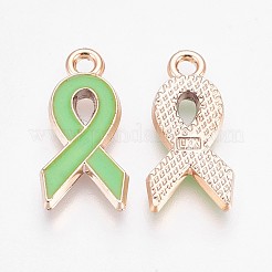 Vergoldete Emailanhänger&nbsp;LS-KY-WH0007-A04