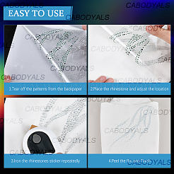 Glas Hotfix Strass&nbsp;DIY-CY0001-01G