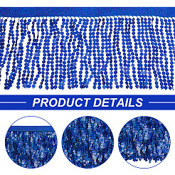 10 Yard Polyester-Quasten-Spitzenband&nbsp;DIY-WH0430-569C
