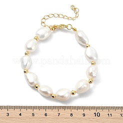 Natürliche kultivierte Süßwasserperlen-Perlenarmbänder für Frauen&nbsp;BJEW-JB13602
